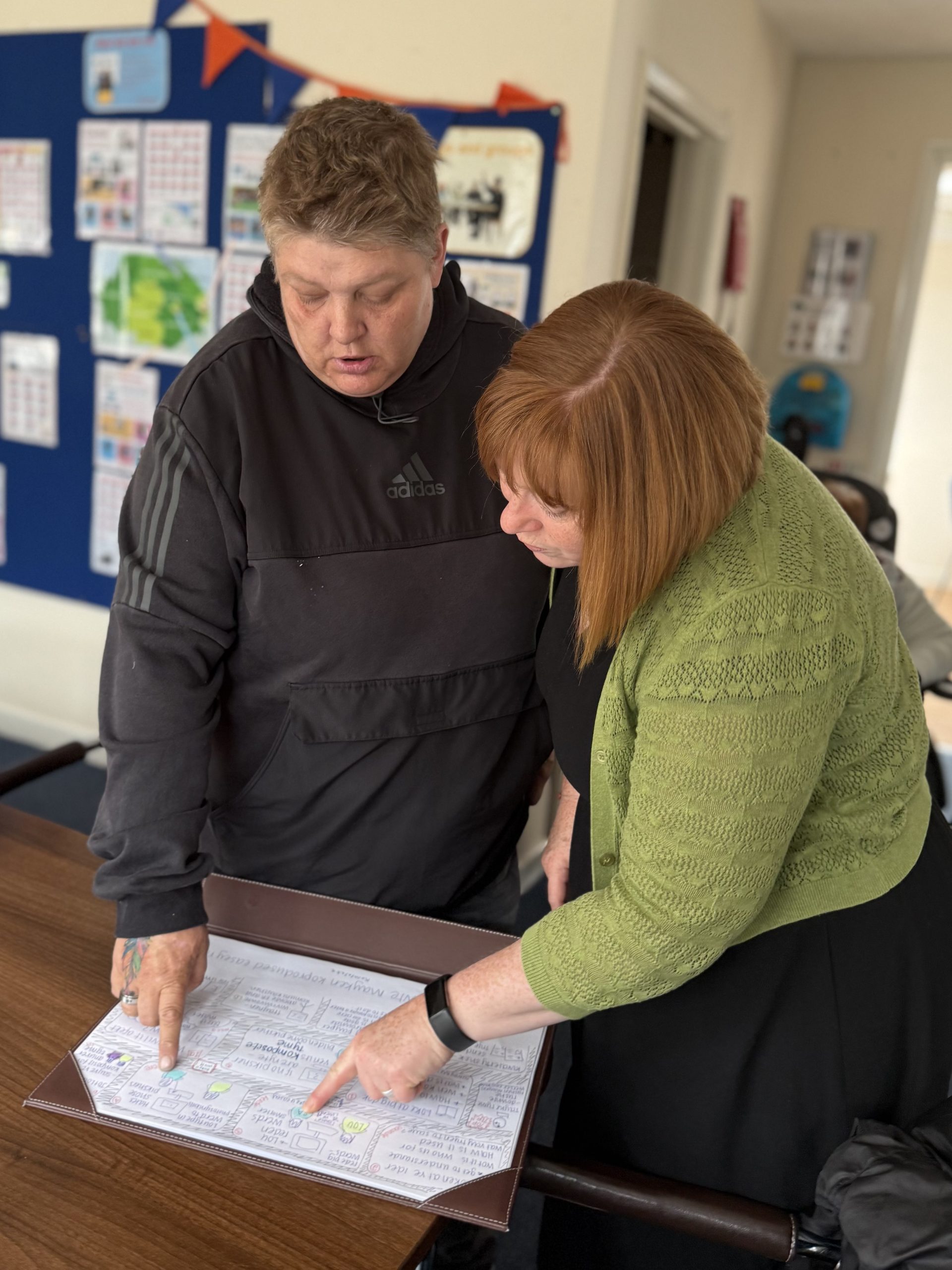Adviser supporting an advocate